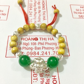Vòng dâu tằm gốc mix con giáp chó cho bé trai