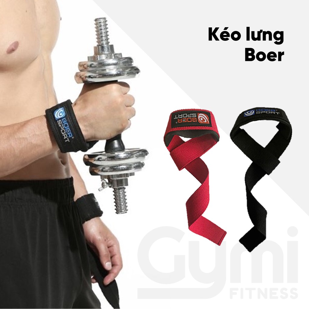 Dây Kéo Lưng Boer Cao Cấp | Dây Hỗ Trợ Tập Luyện Gym