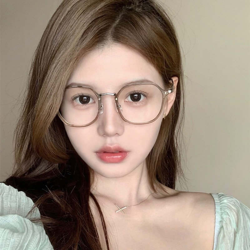 Kính TR90 Gọng Vuông Chống Bức Xạ Phong Cách Retro Thời Trang Cho Nữ