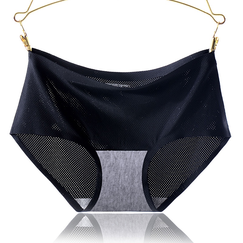 Quần Lót Lụa Mát Thoáng Khí Màu Sắc Đơn Giản Cho Nữ