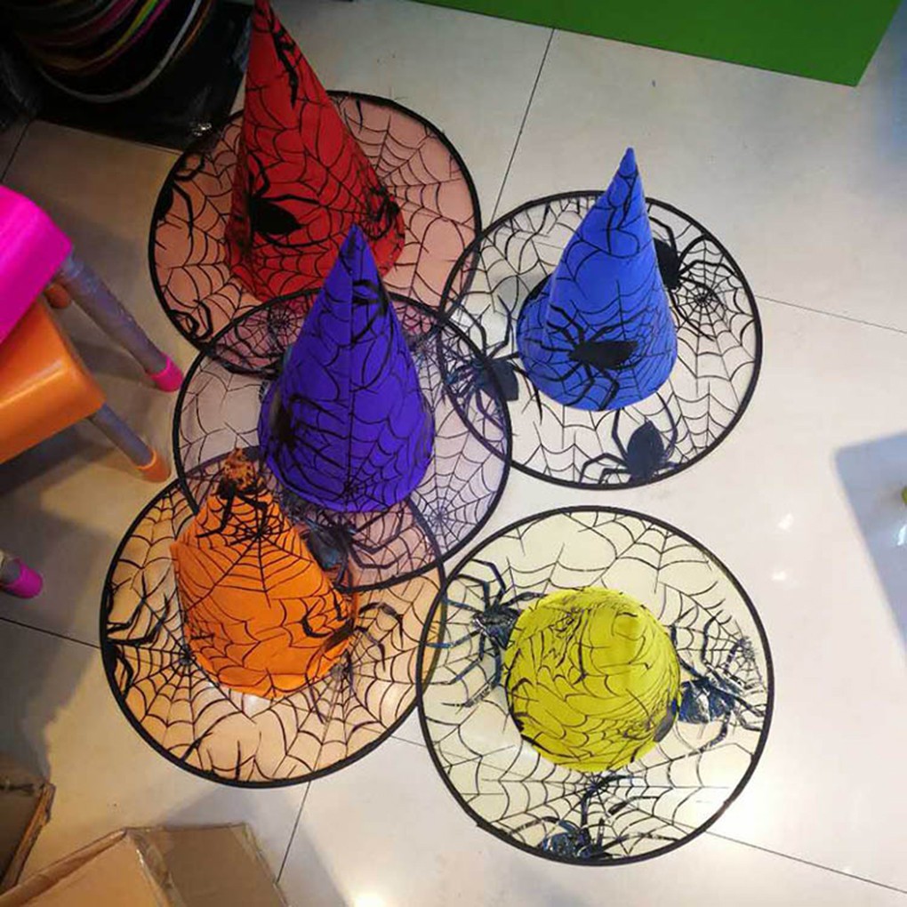 Mũ phù thủy nhìn nhện cho Halloween