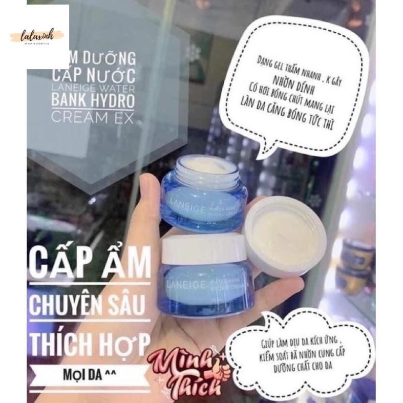 Kem dưỡng ẩm cấp nước Laneige Water Bank Moisture/Hydro Cream EX Mini 20ml