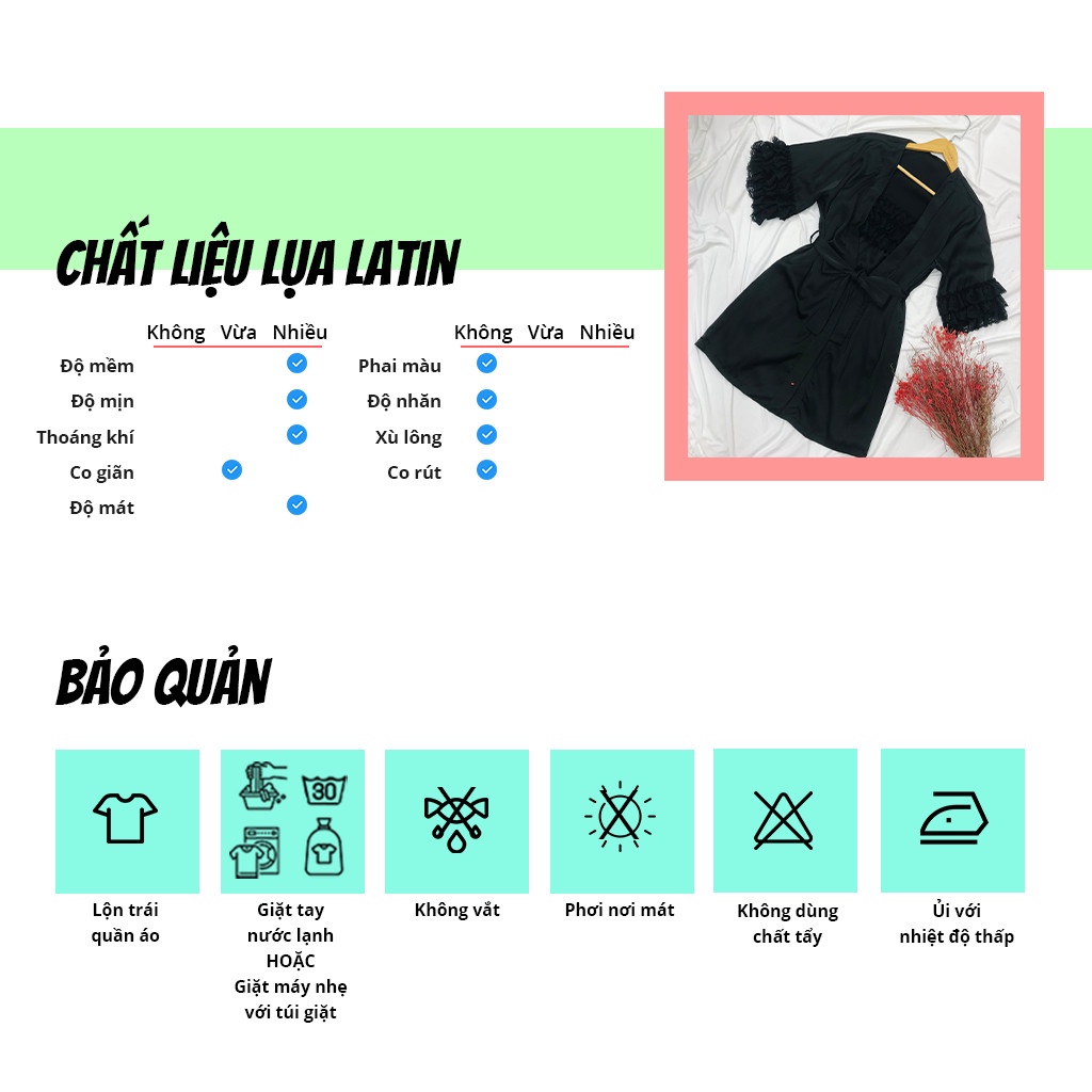 Đầm mặc nhà SBORG đầm ngủ lụa latin cao cấp áo khoác tay lửng viền ren phối áo 2 dây sexy dễ thương freesize 65kg