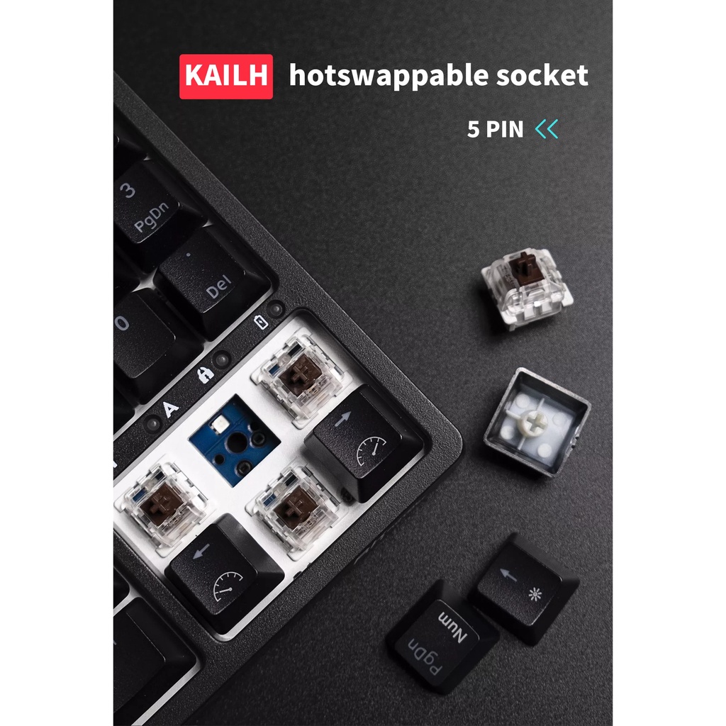 Bàn phím cơ không dây Royal Kludge RK92 NEW HOTSWAP, Led RGB, Type C, Bluetooth 5.0, Wireless 2.4G - CHÍNH HÃNG