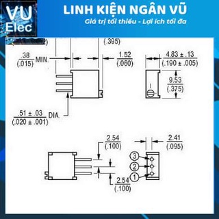 Biến Trở VR 103-10K 3296W