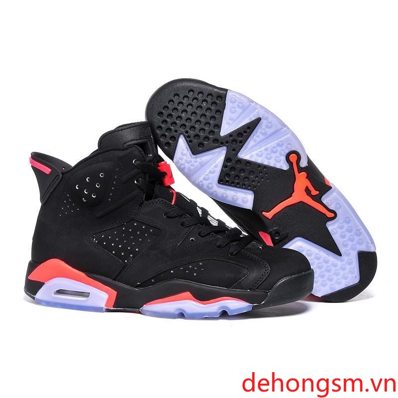 Hàng mới về Giày bóng rổ Nike AIR JORDAN 6 RETRO Màu đen và màu cam