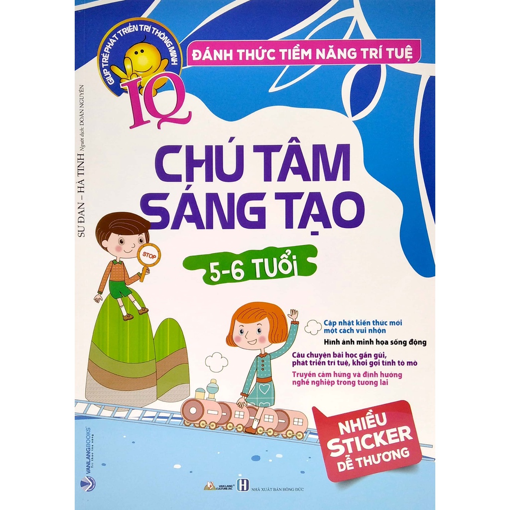 Sách  - Đánh Thức Tiềm Năng Trí Tuệ - Chú Tâm Sáng Tạo (5-6 Tuổi) (Tái Bản)(Sư Đan, Hà Tinh- Văn Lang)