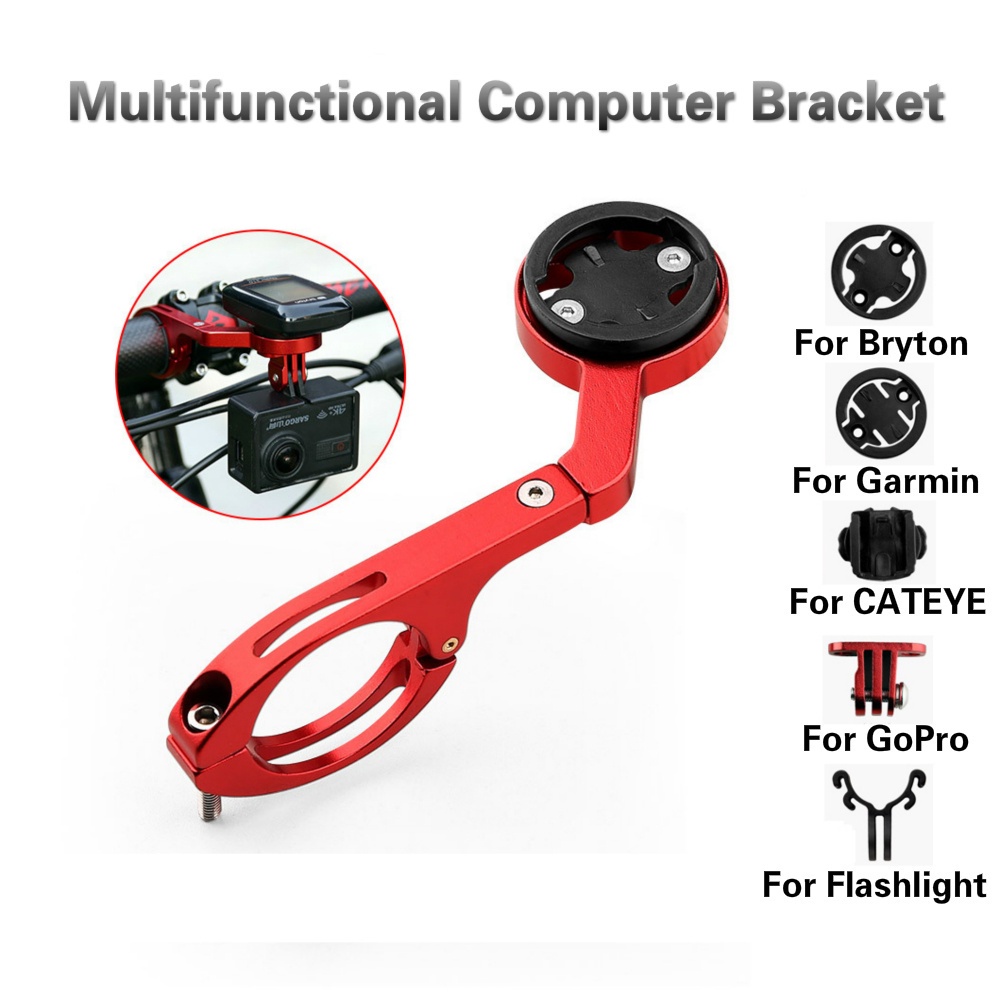 Giá đỡ đồng hồ bấm giờ bằng hợp kim nhôm đa năng cho xe đạp leo núi Garmin Bryton