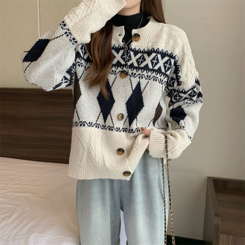 Cardigan Len Taobao Nữ, Áo Khoác Cardigan Len Kiểu Hàn Chất Đẹp Dày Dặn Hàng Quảng Châu Hot trend