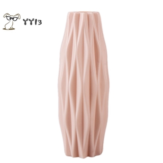 (Hàng Mới Về) Lọ Hoa Bằng Nhựa Giả Gốm Màu Hồng Trang Trí Nhà Cửa 3vn