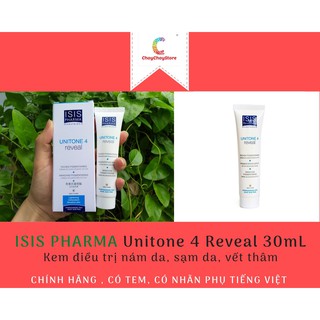 [TEM CTY] ISIS Pharma Unitone 4 Reveal 30mL - Kem làm giảm nám da, sạm da, vết thâm