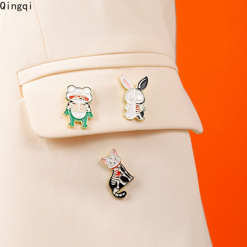 Huy hiệu cài áo Miss Zoe hình động vật hoạt hình dễ thương sáng tạo