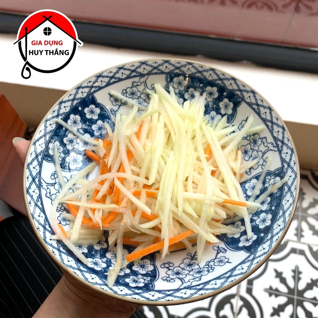 Đĩa Sứ Bát Tràng Họa Tiết Hoa Đào, Men Nét, Dày Dặn, Hàng Cao Cấp