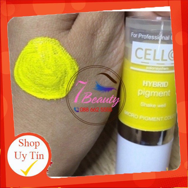 Mực Cello Vàng Chanh,Mực Vàng Chanh Khử Thâm Môi,Mựuc Phun xăm | BigBuy360 - bigbuy360.vn