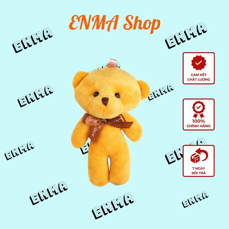 Móc khóa hình gấu bông treo túi xách ví balo, chìa khóa dễ thương MK19 - ENMA Shop