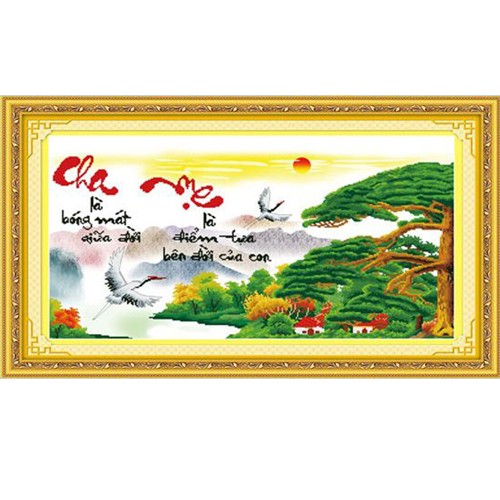 Tranh thêu cha mẹ 222804