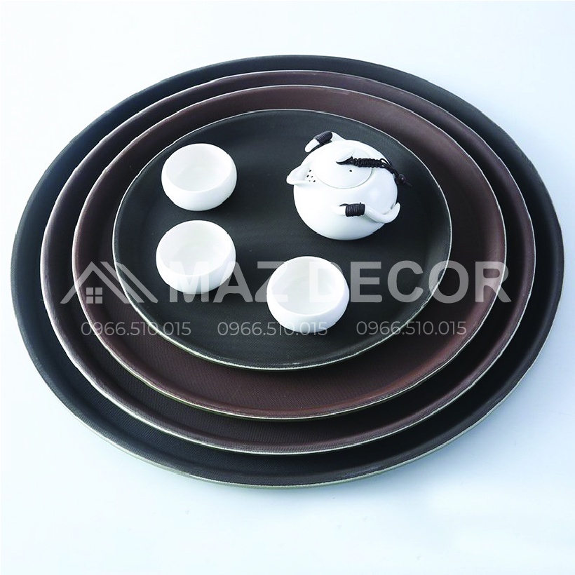 [Sỉ] Khay bê đồ chống trơn tròn các cỡ 28-36-40cm đẹp dày dặn giá rẻ