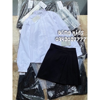 Chân Váy Nữ Xếp Li Đen GÊ