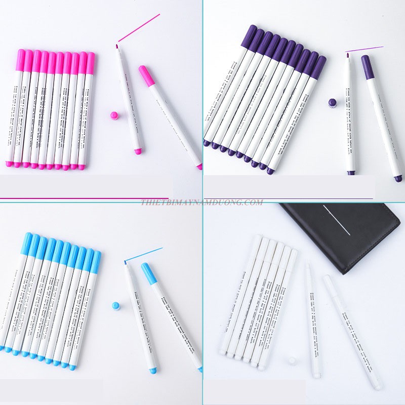 Bút vẽ bay sau giặt hoặc ủi bằng hơi nước  3 màu vỉ 12 cây