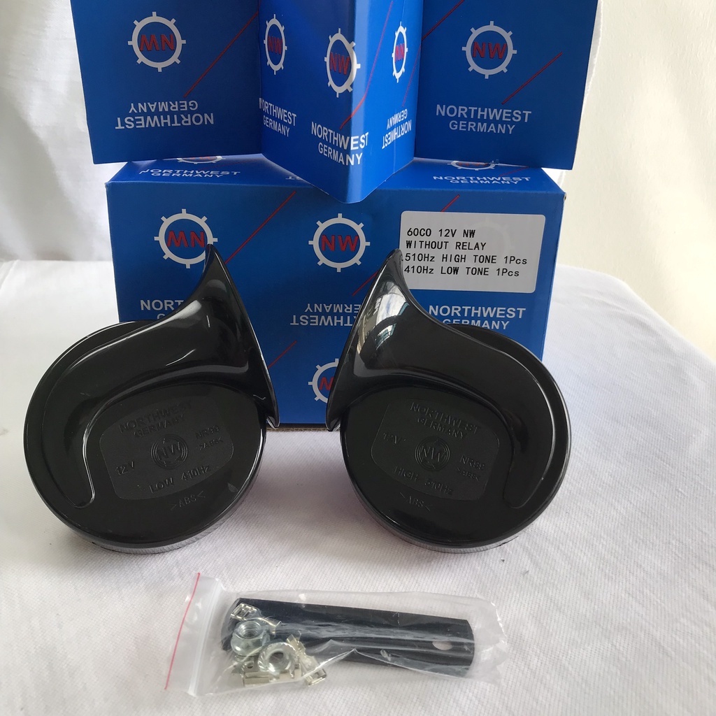 Còi Sên đức ÔTô 12v và 24v thương hiệu  Northwest Màu Đen