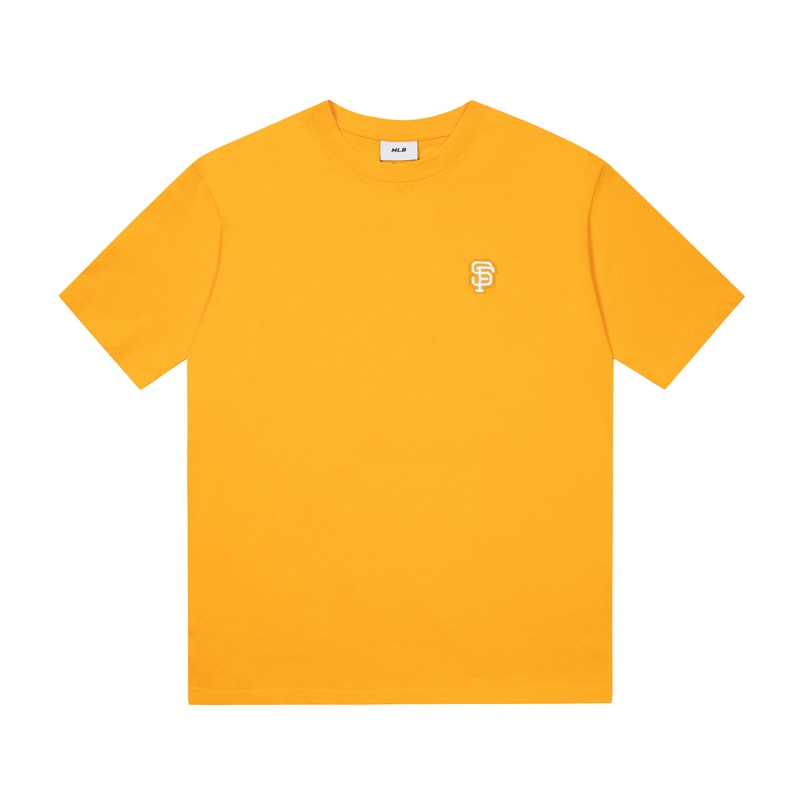 ❤❀  ❤ Áo Thun Cotton Ngắn Tay Thêu Họa Tiết MLB NY Thời Trang Chất Lượng Cao Cho Cặp Đôi