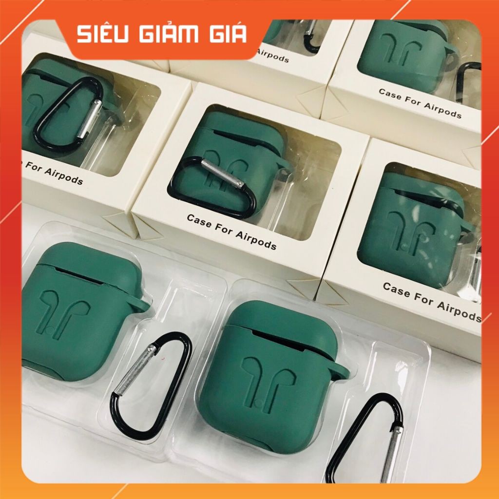 Bao Silicol bảo vệ airpods 1, 2 có kèm móc khóa