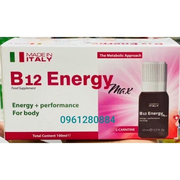 B12 Energy bổ sung đạm và acid amin