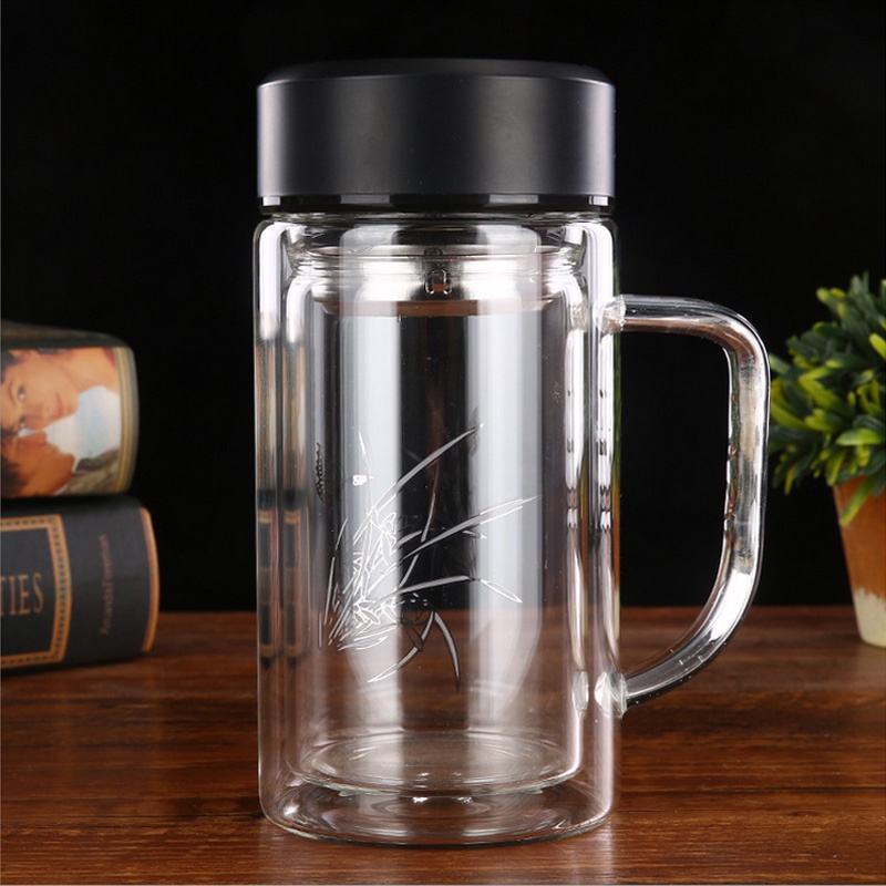 CỐC THỦY TINH 2 LỚP GIỮ NHIỆT 360Ml