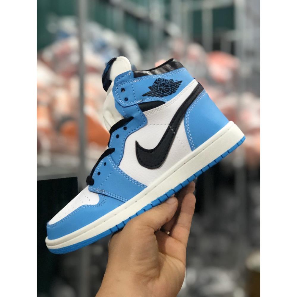 Giày Jordan 1 High University Blue [QUÀ TẶNG] Giày Thể Thao Air Jordan Xanh Móc Đen, Giày JD1 Cổ Cao Cao Nam Nữ Hot 2021 | BigBuy360 - bigbuy360.vn