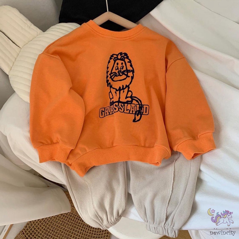 Áo hoodie họa tiết hoạt hình thời trang thu đông hàn quốc cho trẻ em