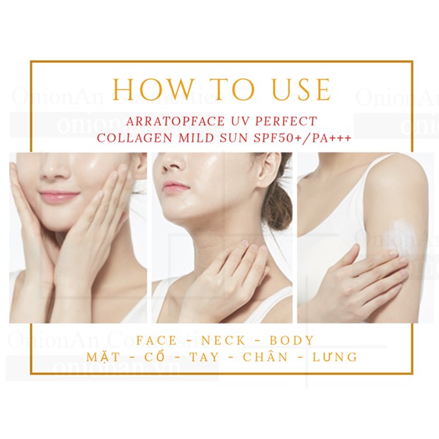 Kem Chống Nắng Top Face UV Perfect Collagen - Mild Sun SPF50+ PA+++