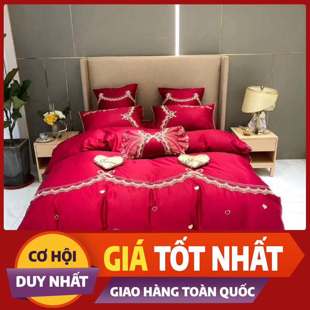 Bộ chăn ga lụa cưới mẫu hit hot năm 2020