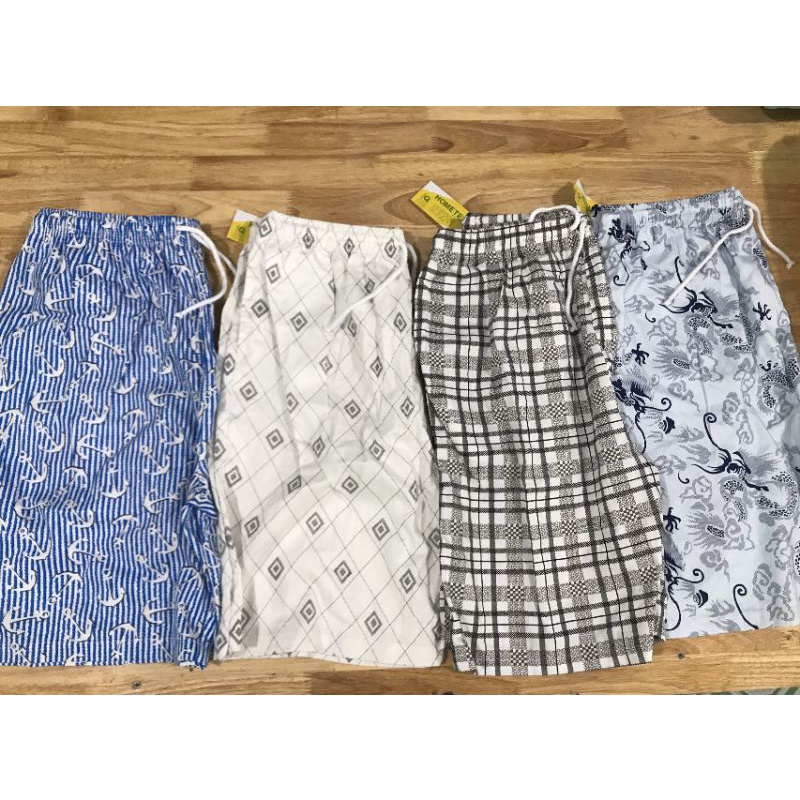Quần short mặc nhà, quần nam lưng thun size lớn Hometex