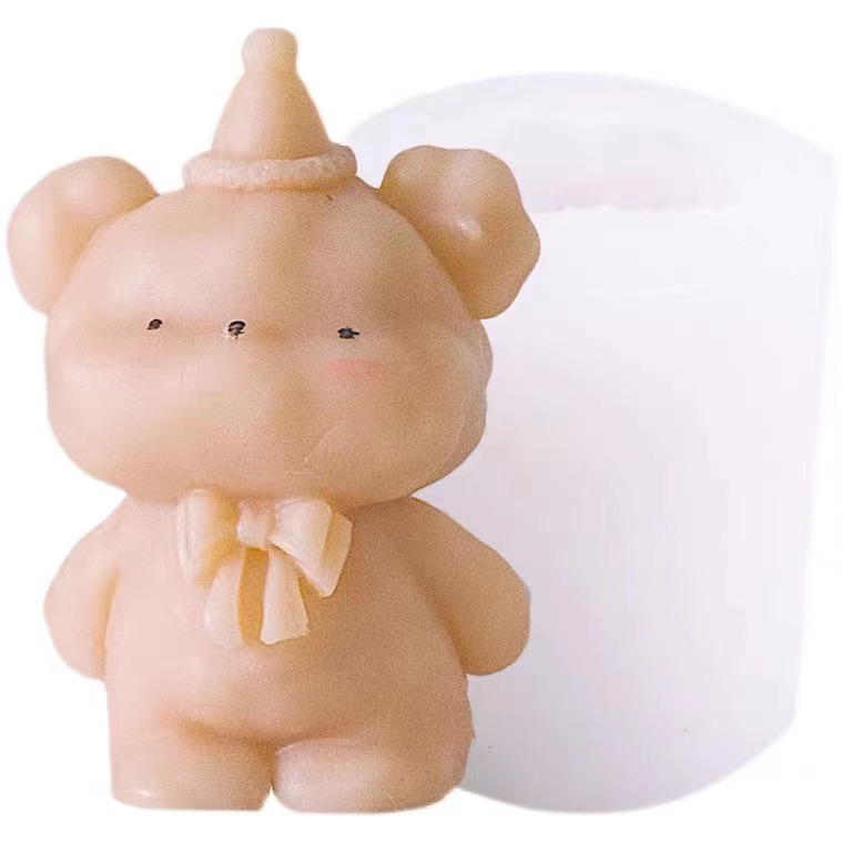Khuôn Silicone Tạo Hình Trang Trí Bánh Kem Hình Chú Gấu