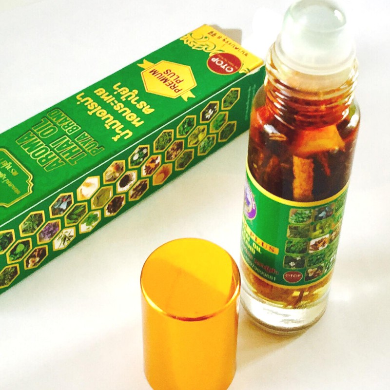 Dầu lăn thảo dược 29 vị Thái Lan 8ml - Aroma Thai Oil Puya