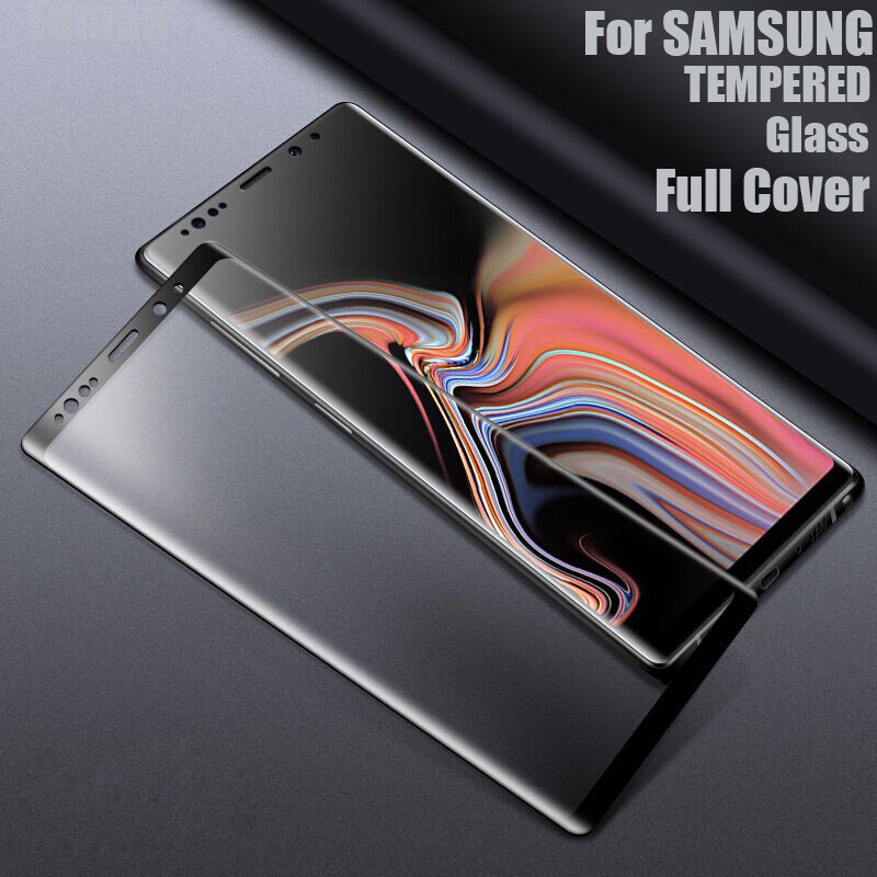 HD Tempered Glass For Samsung Galaxy Note 20 Ultra 10 Plus 10+ 9 S20 Plus Ultra FE Lite S20+ S10E S9 S8 Plus S9+ S8+ S7 S6 Edge Screen Protector Black border