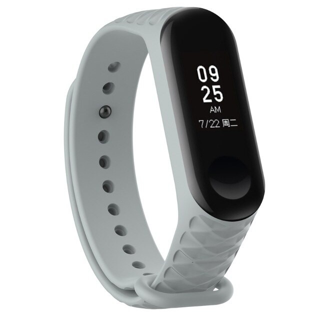 Dây Đeo Vòng Đeo Tay Thông Minh Xiaomi Mi Band 3 / Mi Band 4 Vân Kim Cương Diamond