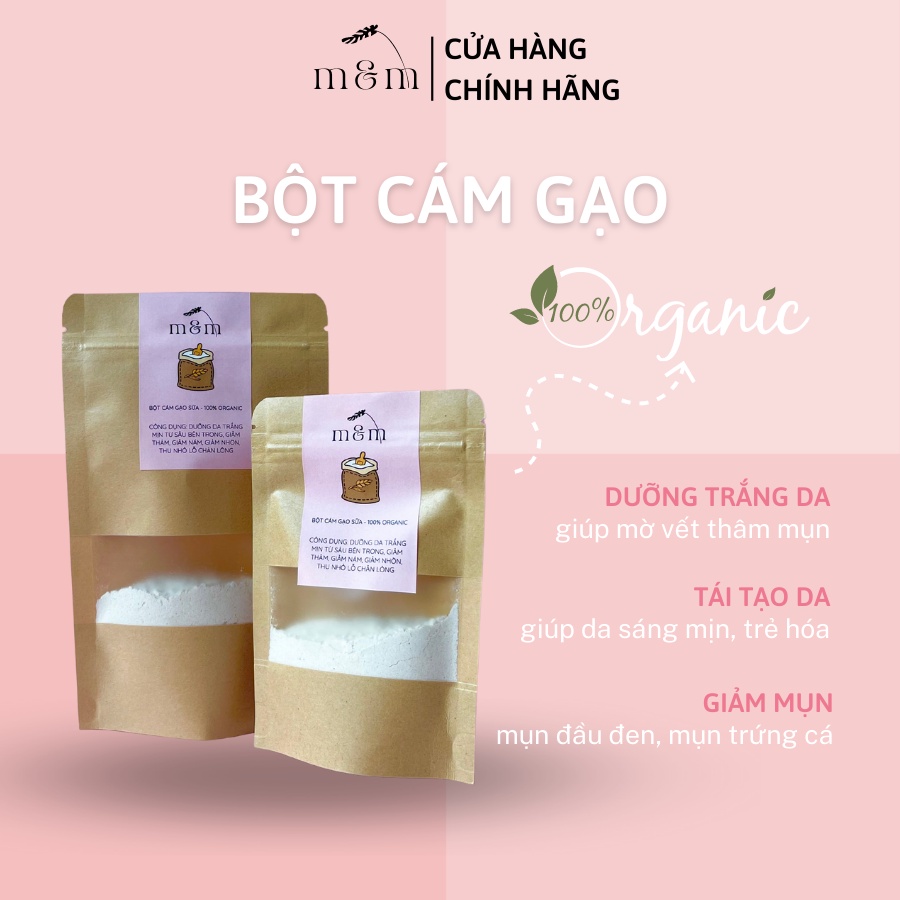 Combo Bột Cám Gạo + Bột Đậu Đỏ Đắp Mặt