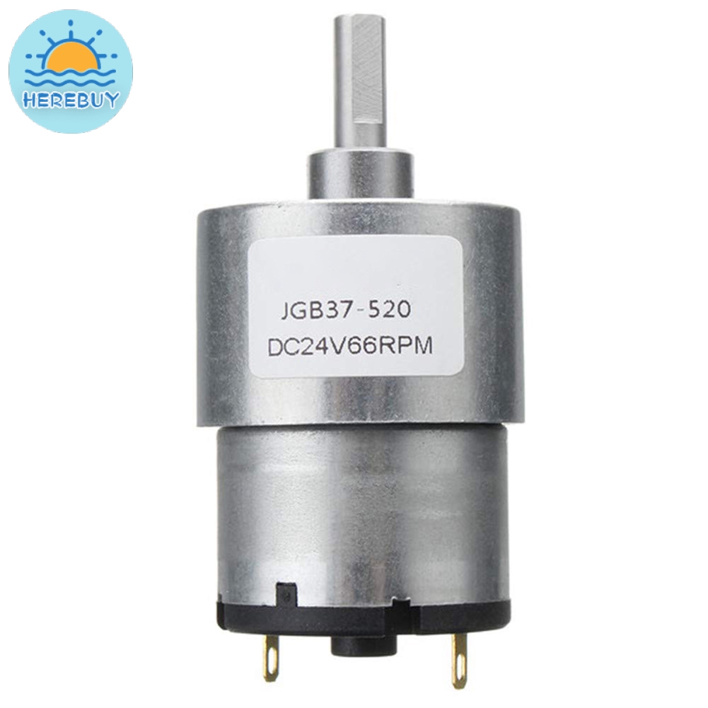 Bánh Răng Hộp Số Mini 66-960 Rpm Jgb37-520 Dc24V