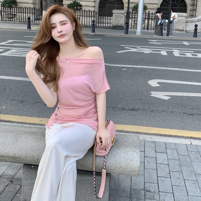 Áo Thun Nữ Lệch Vai Gợi Cảm Thời Trang Mùa Hè | BigBuy360 - bigbuy360.vn