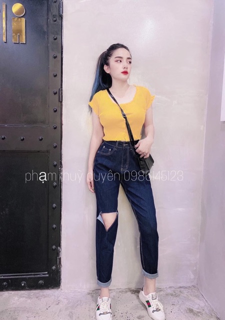 Bán sỉ áo len viền ren croptop