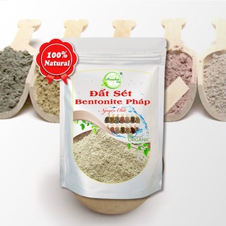Bột Đất Sét Bentonite Henashop Thải độc da Tẩy tế bào chết Giảm mụn sưng viêm. Xuất xứ Pháp