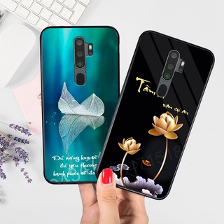 Ốp lưng kính 3d oppo a5,a9 2020, ốp điện thoại oppo a5,a9 2020 thế hệ mới siêu sang báphoppe