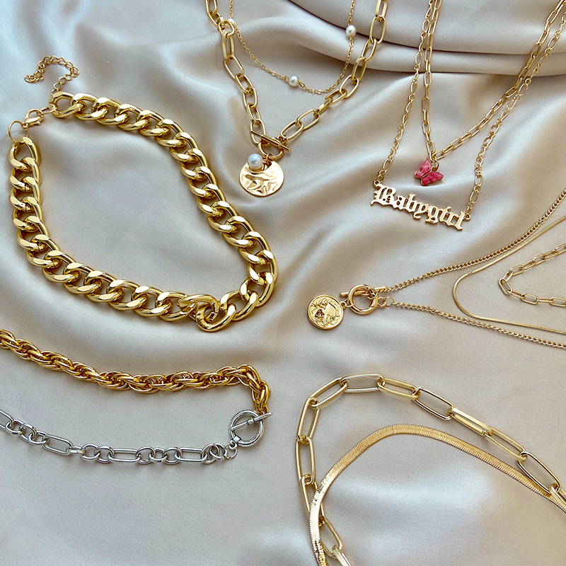iF YOU Vòng Cổ Choker Nhiều Lớp Thời Trang Dành Cho Nữ
