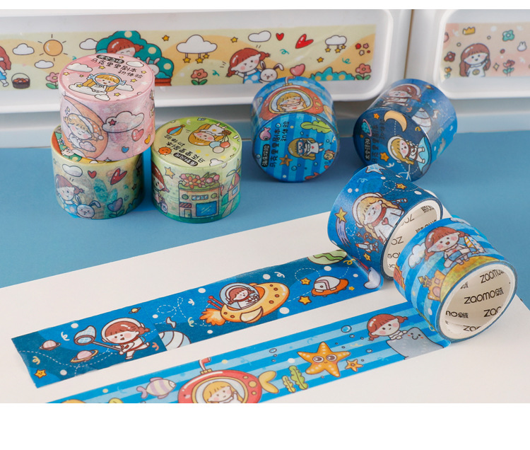 Cuộn băng washi dán trang trí DIY