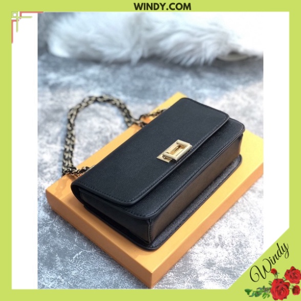 [ friship 50k] Túi cnk dây xích túi xách nữ đeo chéo hộp da mềm phong cách trẻ trung Windy.com