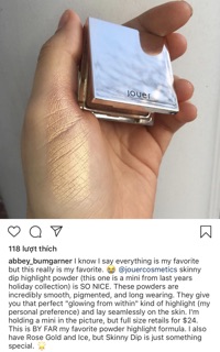 Phấn bắt sáng Jouer Powder Highlighter minisize tách set nobox