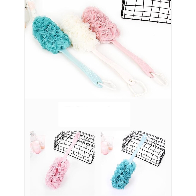Cây Bông Tắm Chà Lưng Siêu Sạch Cán Dài 42cm
