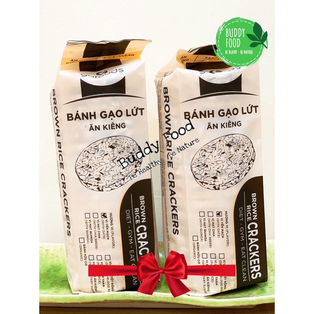 Combo 2 Gói Bánh Gạo Lứt Nguyên Hạt Không Đường Không Muối Eat Clean Healthy | BigBuy360 - bigbuy360.vn