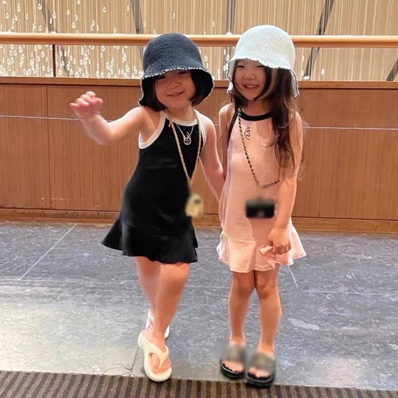 Đầm Đuôi Cá Không Tay Thời Trang Mùa Hè Hàn Quốc Cho Bé Gái
